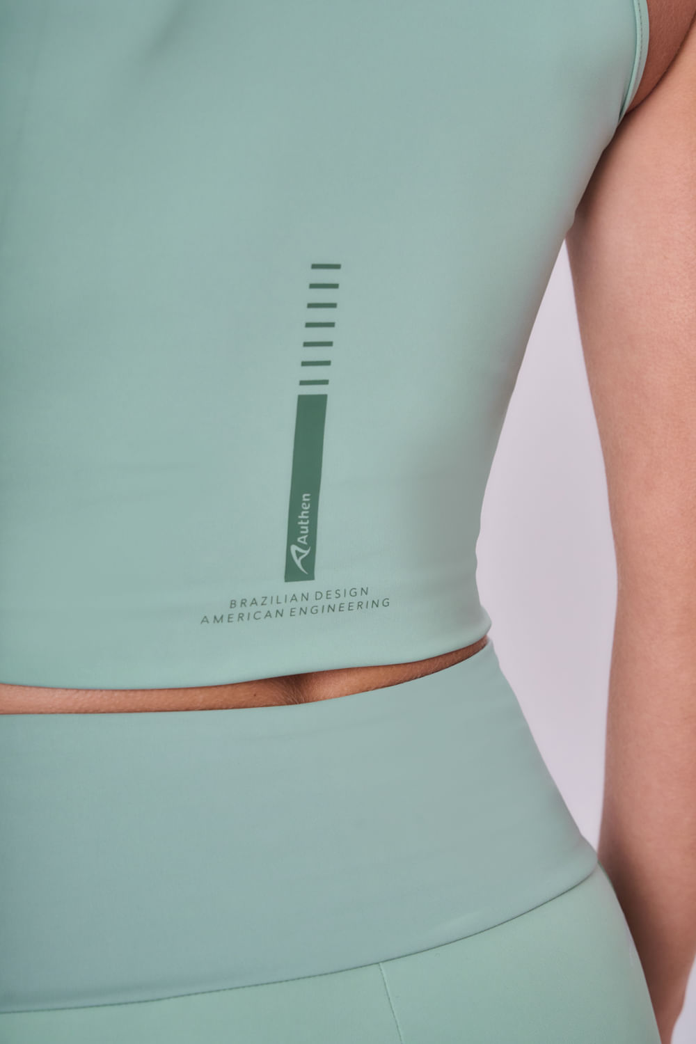 Regata Cropped Signature Samba Cor:Verde Claro;Tamanho:G 3