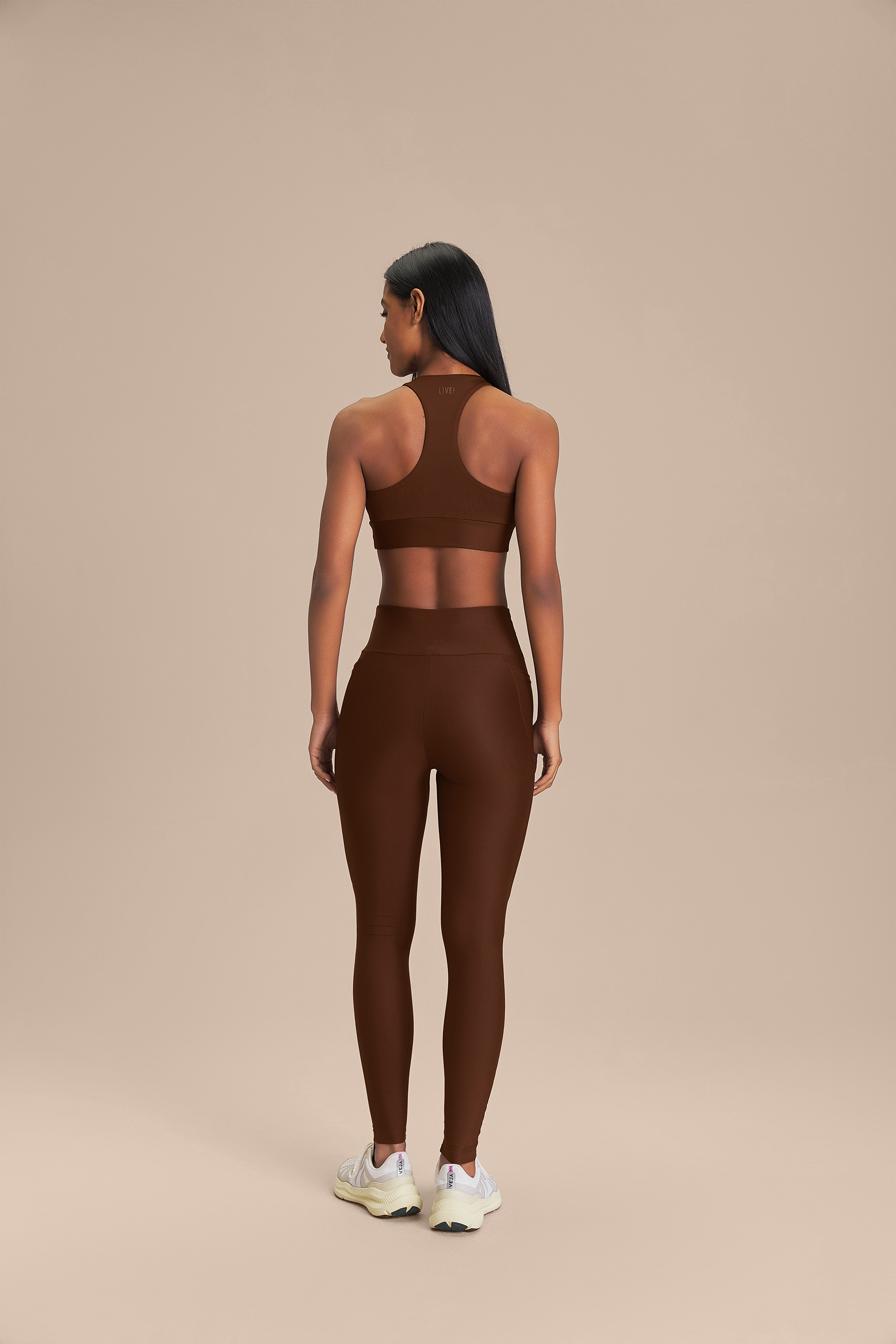 Legging Pocket Hydefit Adaptiv Cor:Marrom Chocolate;Tamanho:G 4