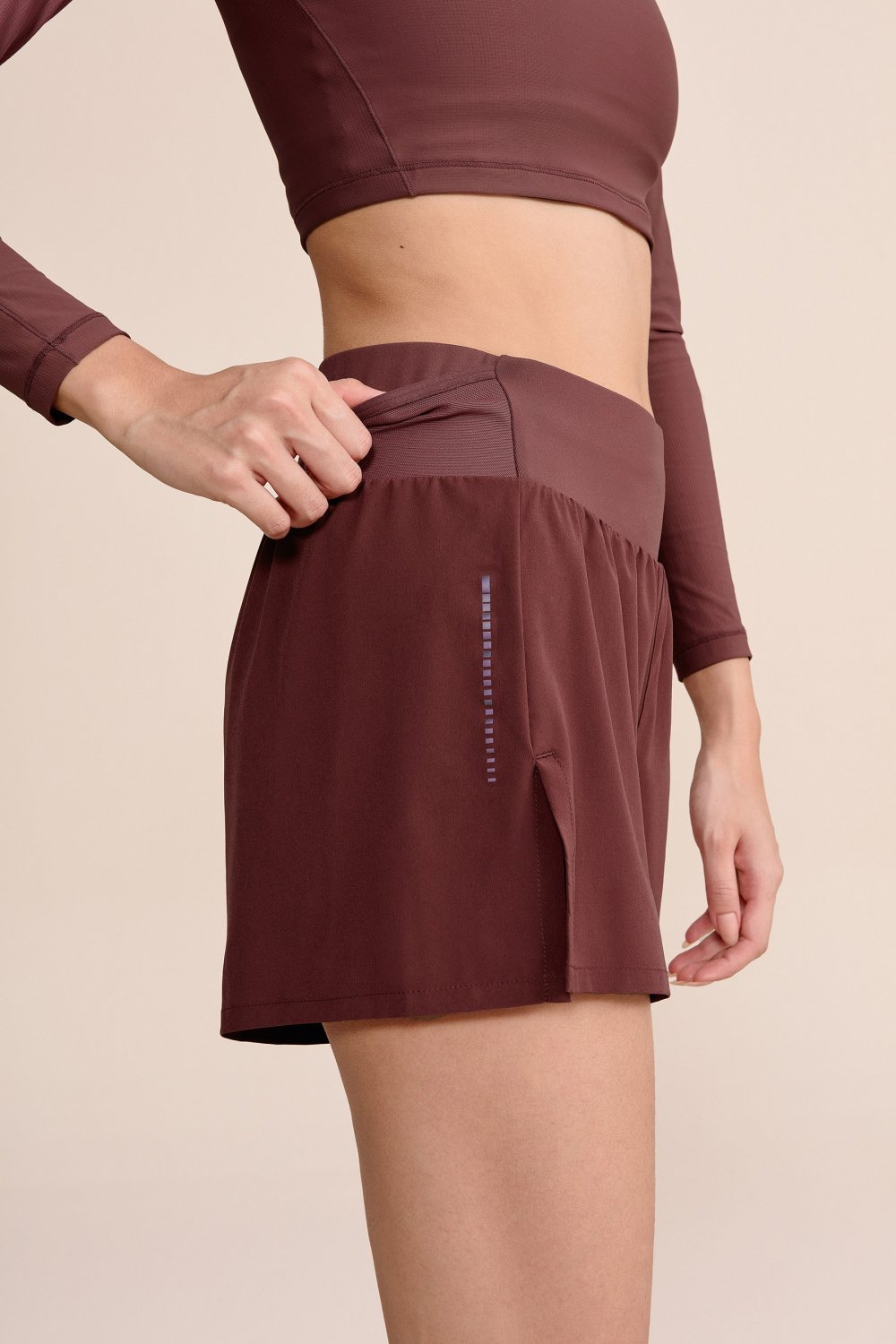 Shorts Pro Six Pockets Cor:Marrom;Tamanho:G 14