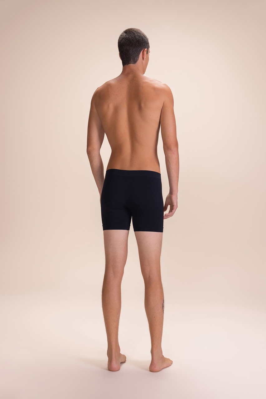 Cueca Longa Boxer Seamless Cor:Preto;Tamanho:M 2