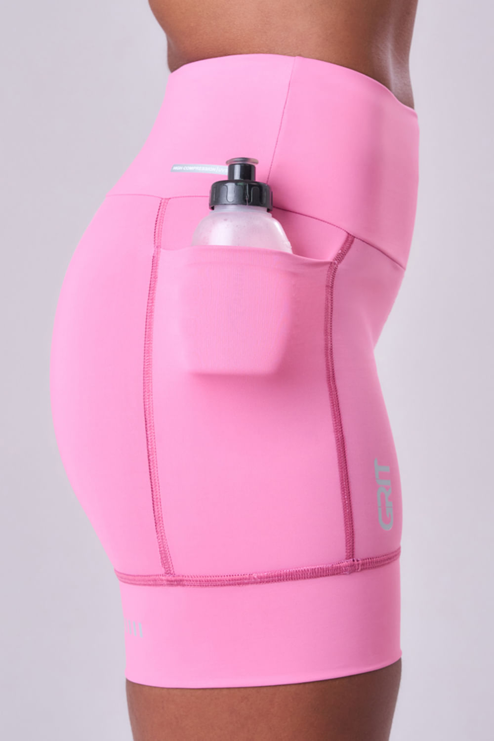 Bermuda Grit Bossa 3 Bolsos 15CM Cor:Rosa;Tamanho:G 2