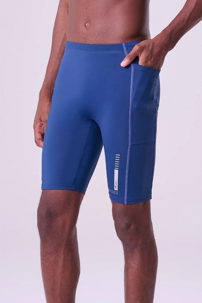 Bermuda Signature Samba 2 Bolsos 9" Masc Color Cor:Azul escuro;Tamanho:G 6
