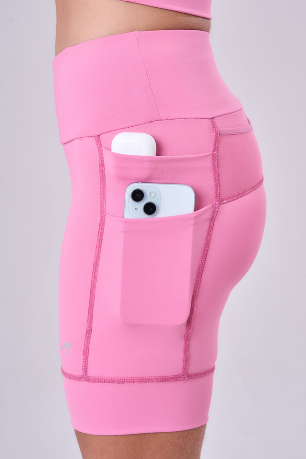Bermuda Grit Bossa 7 Bolsos 18cm Tamanho:P;Cor:Rosa 7