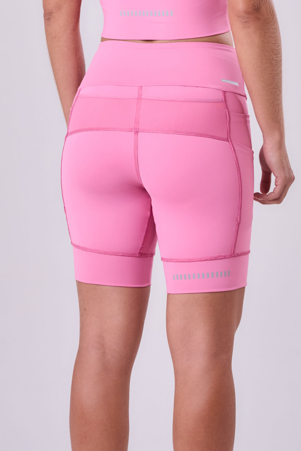 Bermuda Grit Bossa 7 Bolsos 18cm Tamanho:M;Cor:Rosa 6