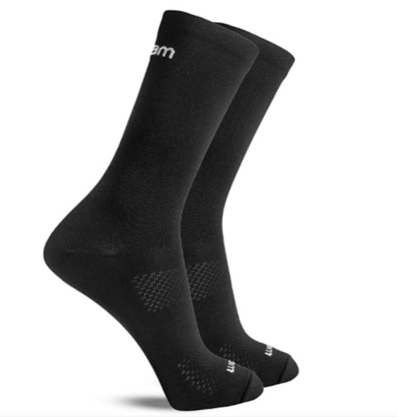 Meia Performance Feminina Cano Medio Colors Cor:Preto;Tamanho:34-39