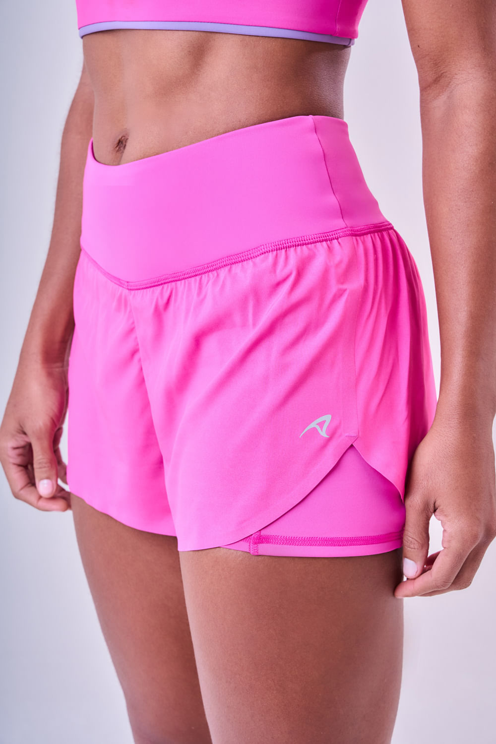 Short Com Bermuda Signature Samba 3 Bolsos Selado Cor:Fucsia;Tamanho:G 1