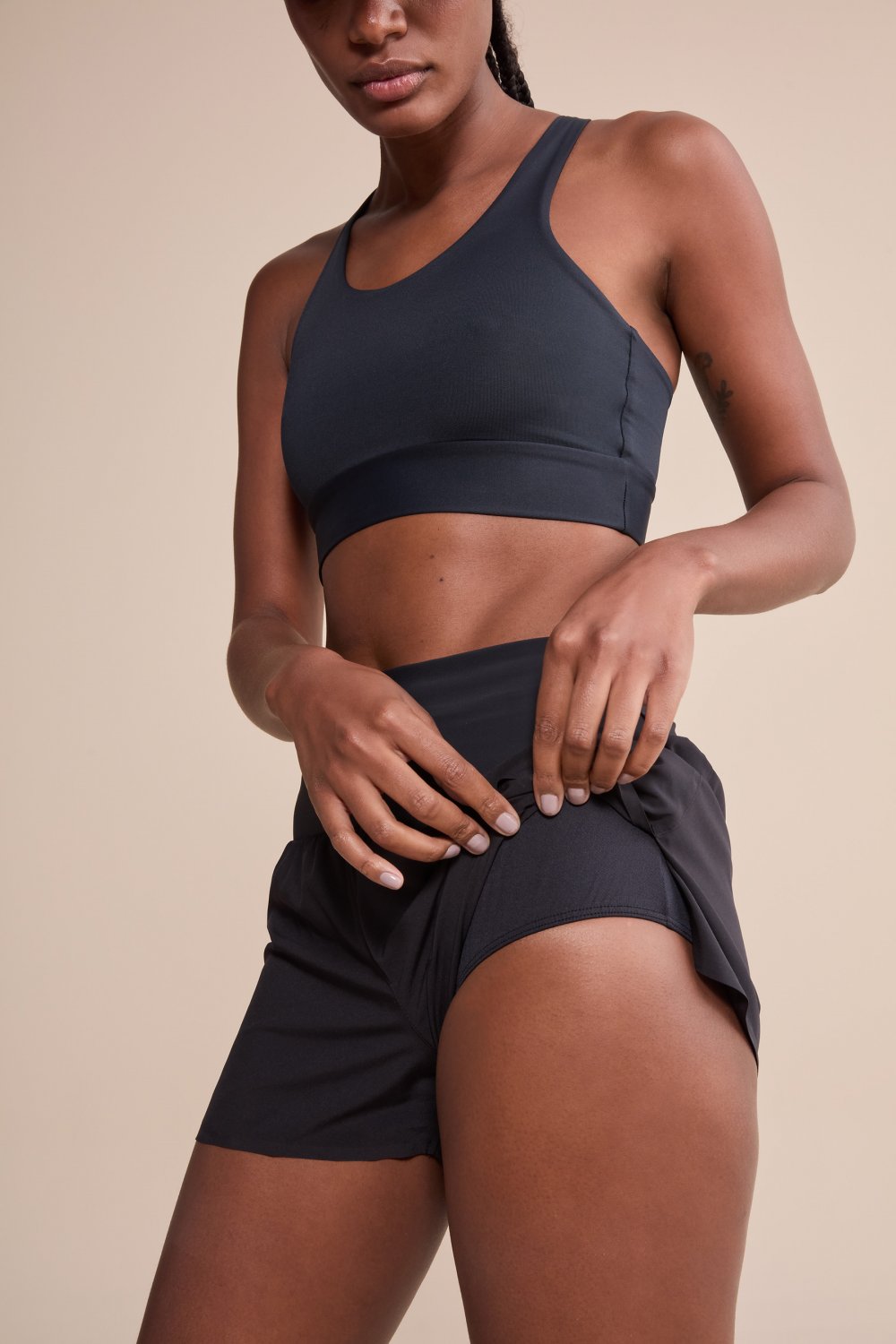 Shorts Run Dryside Noir Black Cor:Preto;Tamanho:P