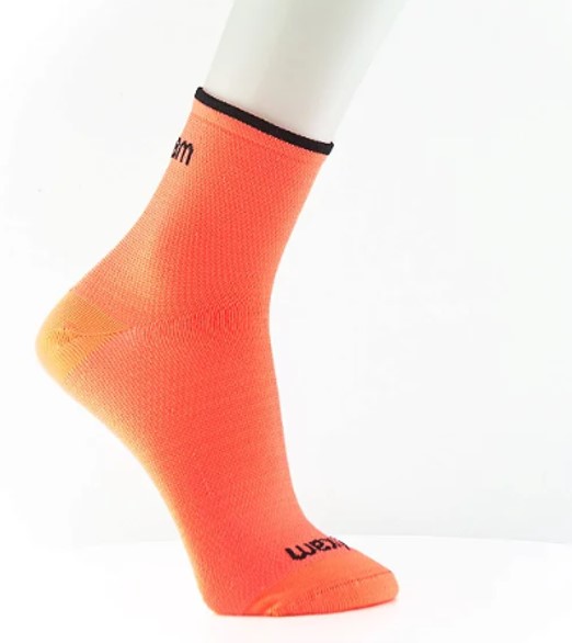 Meia Cano Baixo Light Emana Feminino Cor:Laranja;Tamanho:34-39