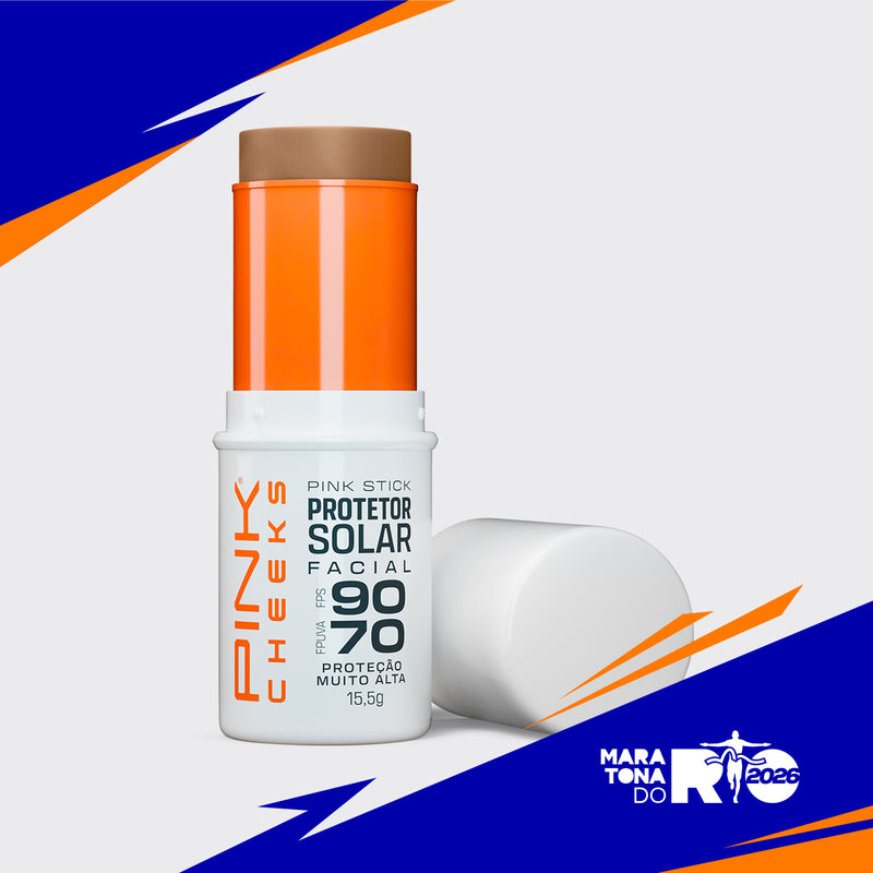 Protetor Solar Facial Pink Stick FPS 90 FPUVA 70 MDR 15,5g