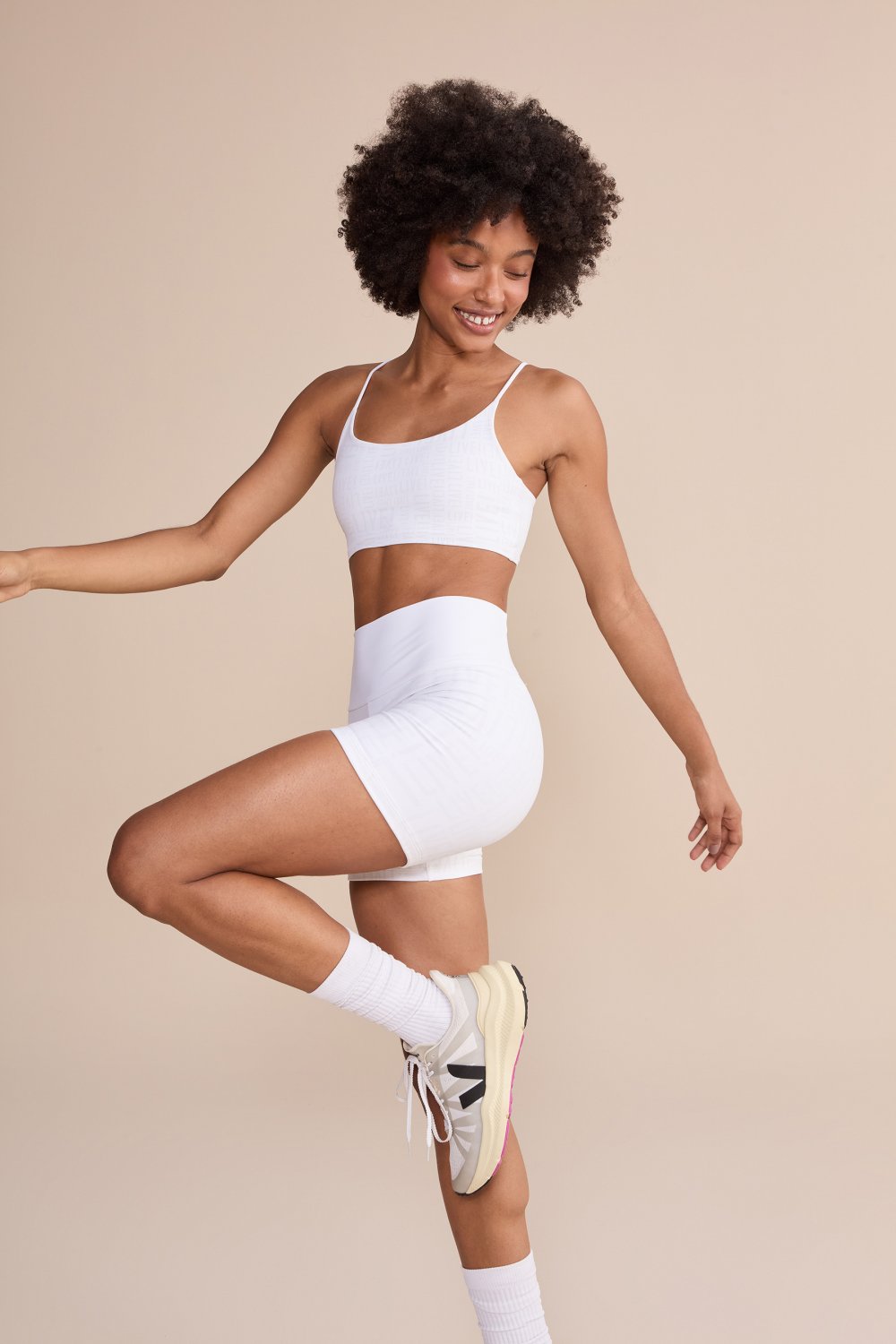 Shorts Fit Live Cor:Branco;Tamanho:P 1