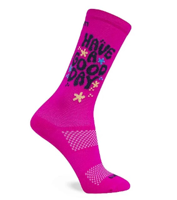 Meia Performance Feminina Cano Medio Sport Style Desenho 2