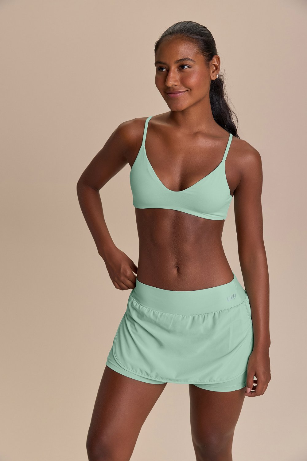 Top Slim Sense Cor:Agua;Tamanho:G