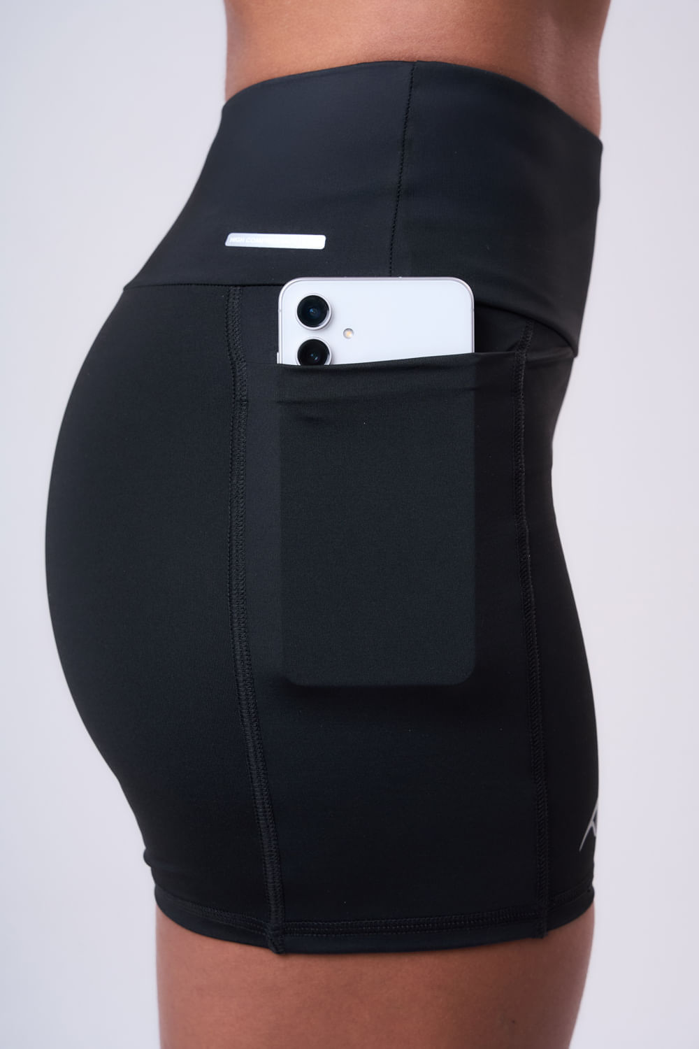 Bermuda Sprint Ginga 3 Bolsos 14CM Preto Cor:Preto;Tamanho:P 2