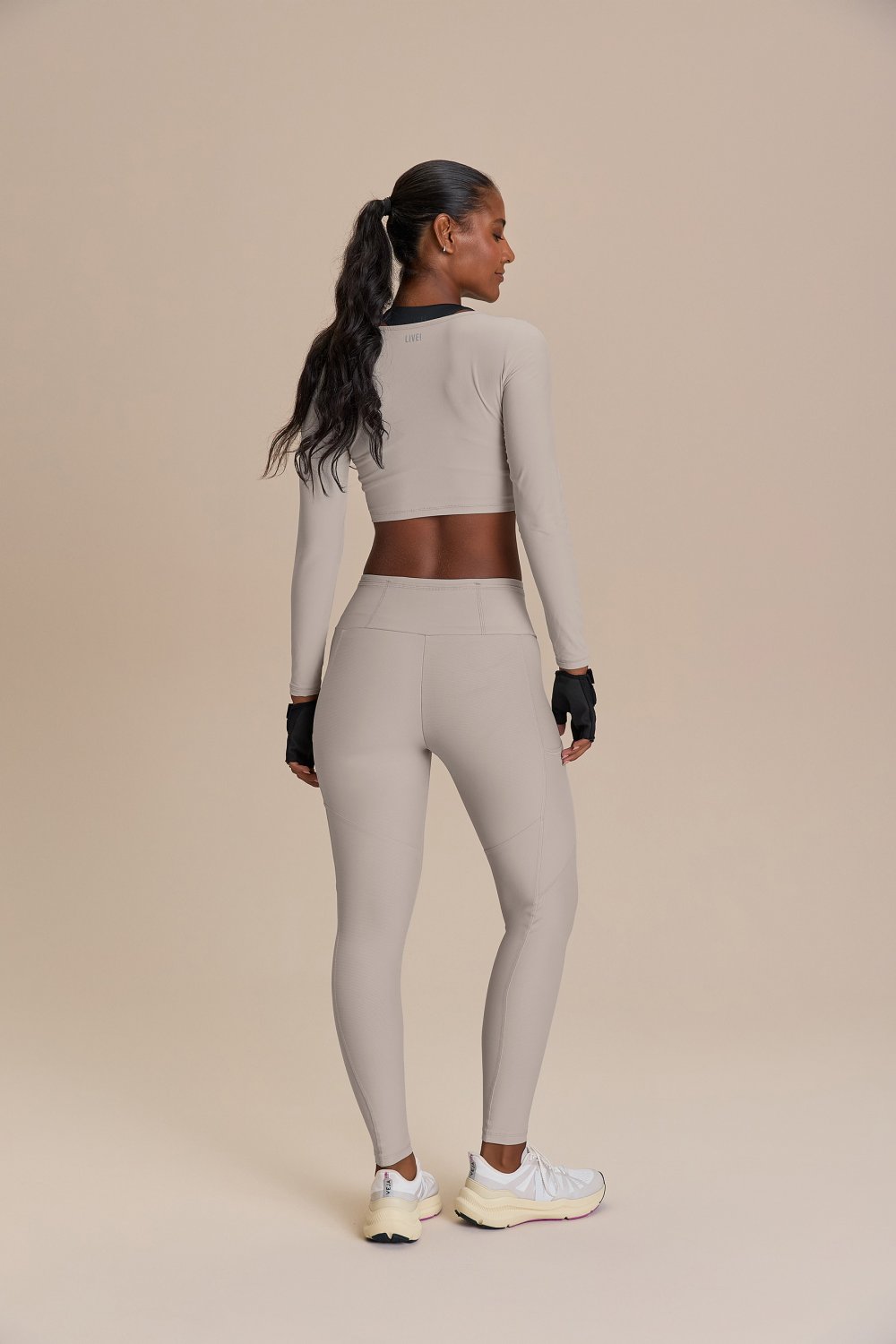 Blusa Cropped ML Harmony Cor:Cinza;Tamanho:G 3