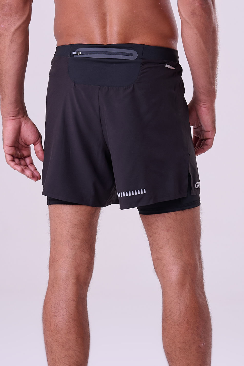 Short Com Bermuda Grit Bossa 3 Bolsos 5" Masc Preto Cor:Preto;Tamanho:P 2