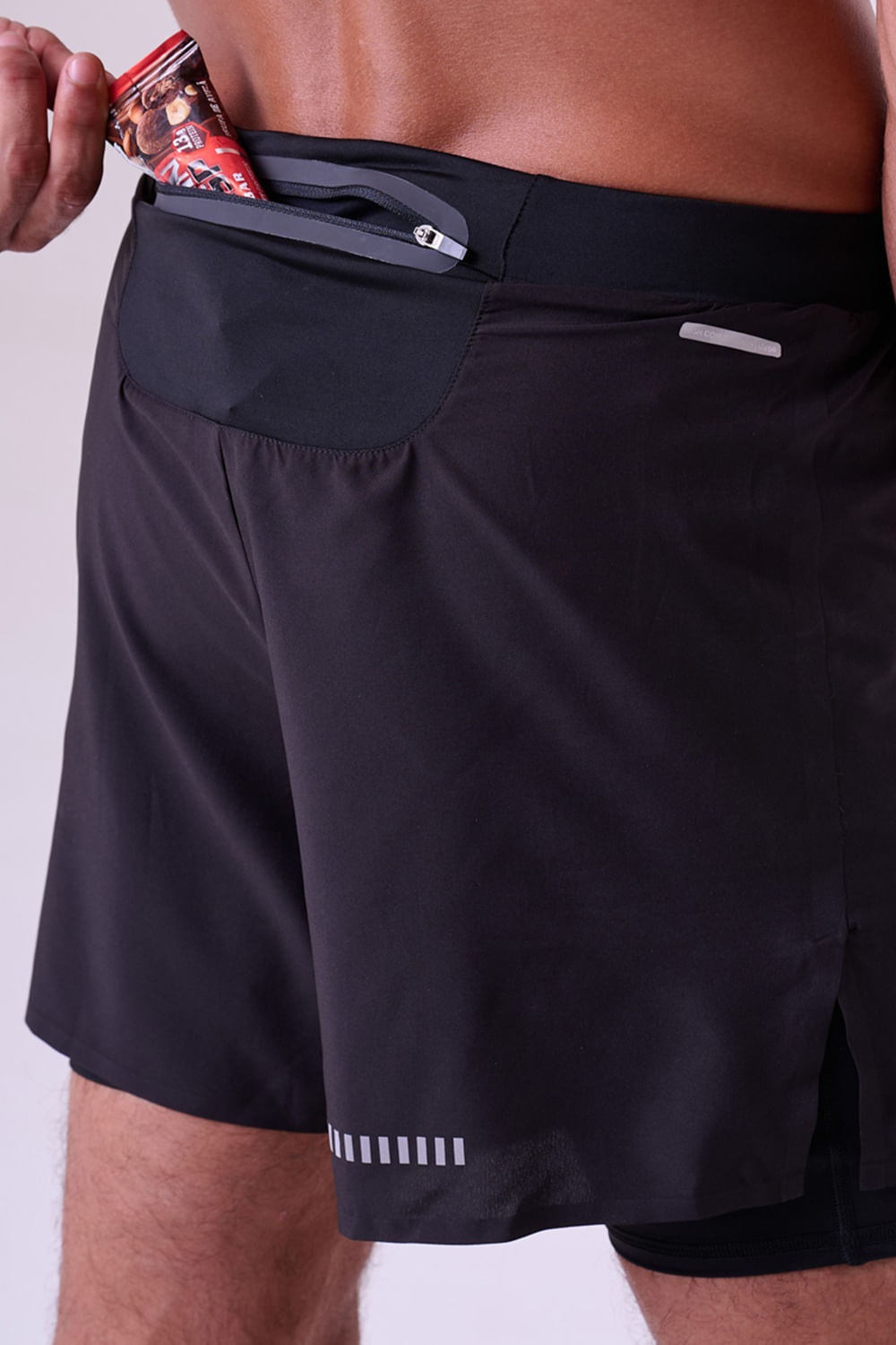 Short Com Bermuda Grit Bossa 3 Bolsos 5" Masc Preto Cor:Preto;Tamanho:G 3