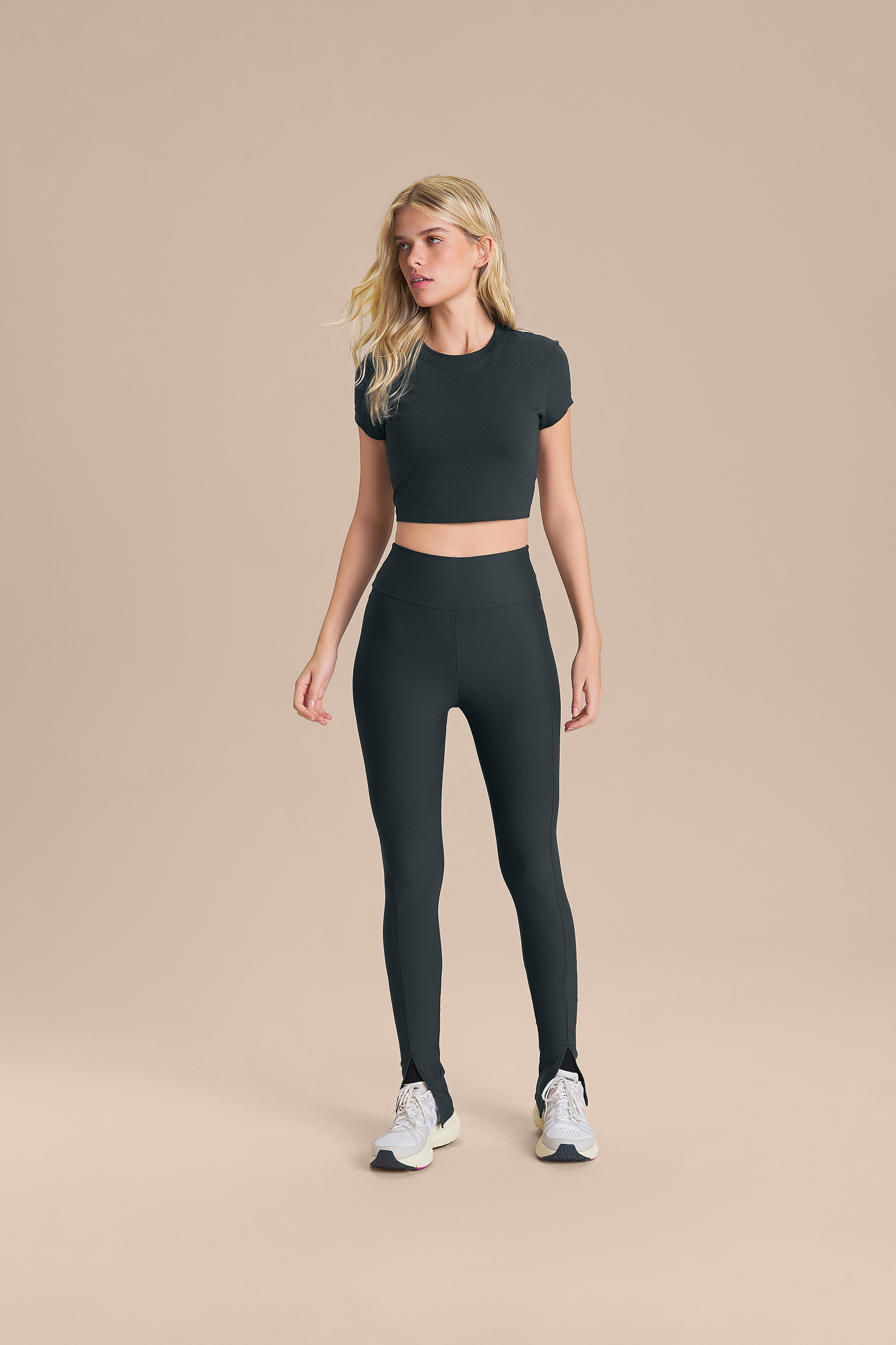 Blusa Cropped Pima Slim Cor:Verde Escuro;Tamanho:P 2