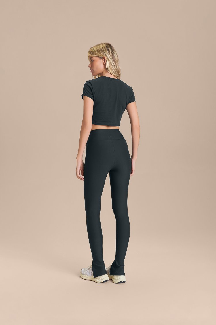 Blusa Cropped Pima Slim Cor:Verde Escuro;Tamanho:P 3