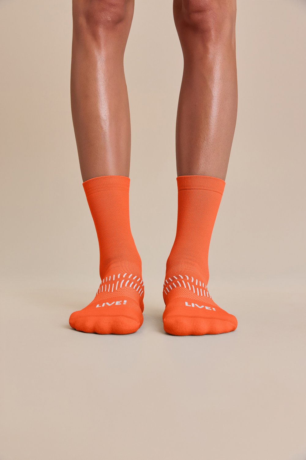 Meia Reflex Run Long Unissex Cor:Laranja;Tamanho:33 A 38 4