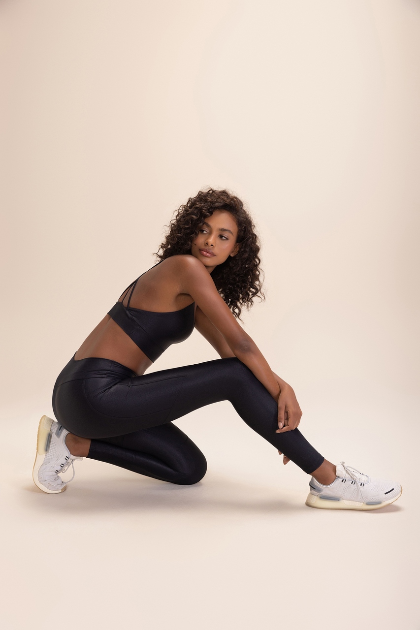 Legging Allure Adaptiv Preto e Branco Cor:Preto;Tamanho:P 2