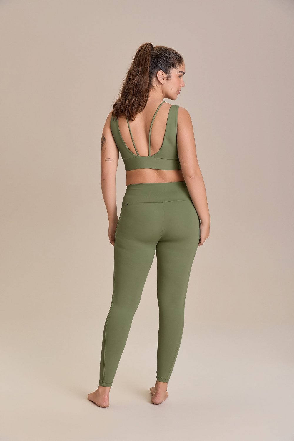 Calca Fuso Stripe ByNature Cor:Verde;Tamanho:P 3