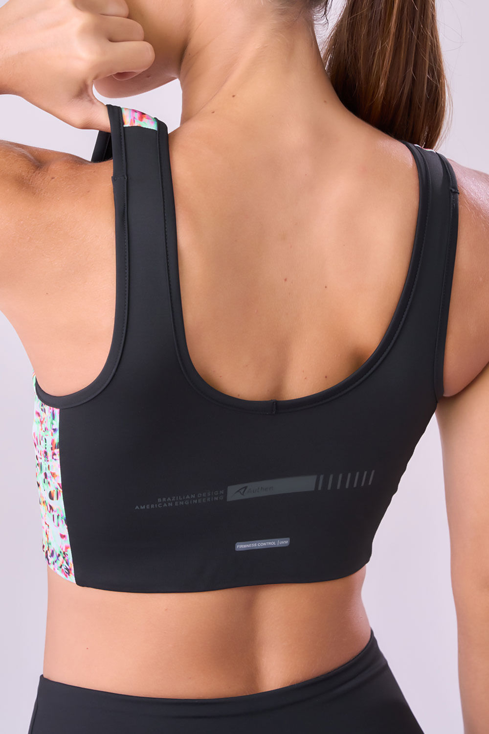 Top Signature Samba Reto Dupla Face Estampa Nara / Preto 3