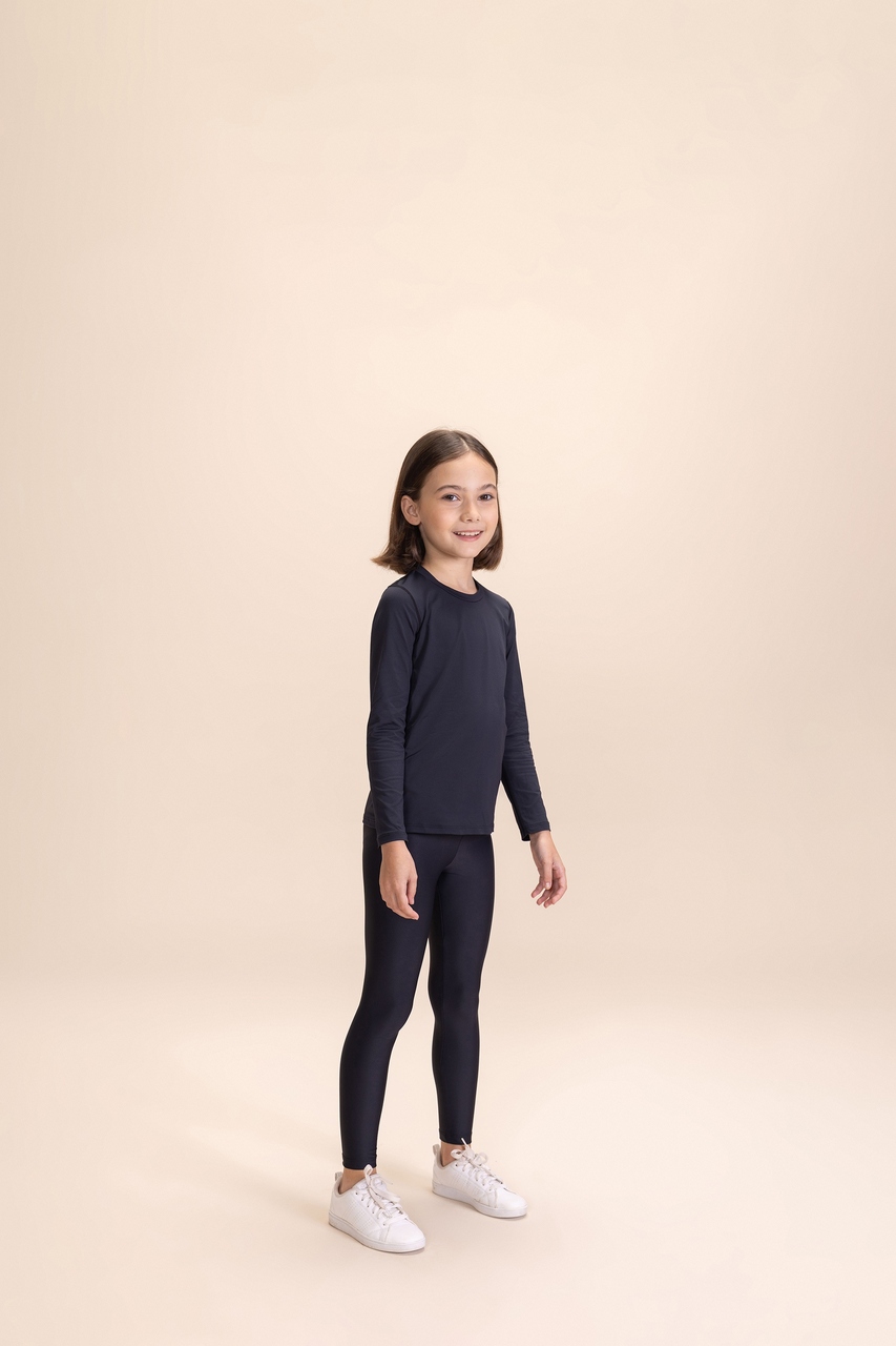Camiseta ML Thermo Skin Kids Noir Black 3