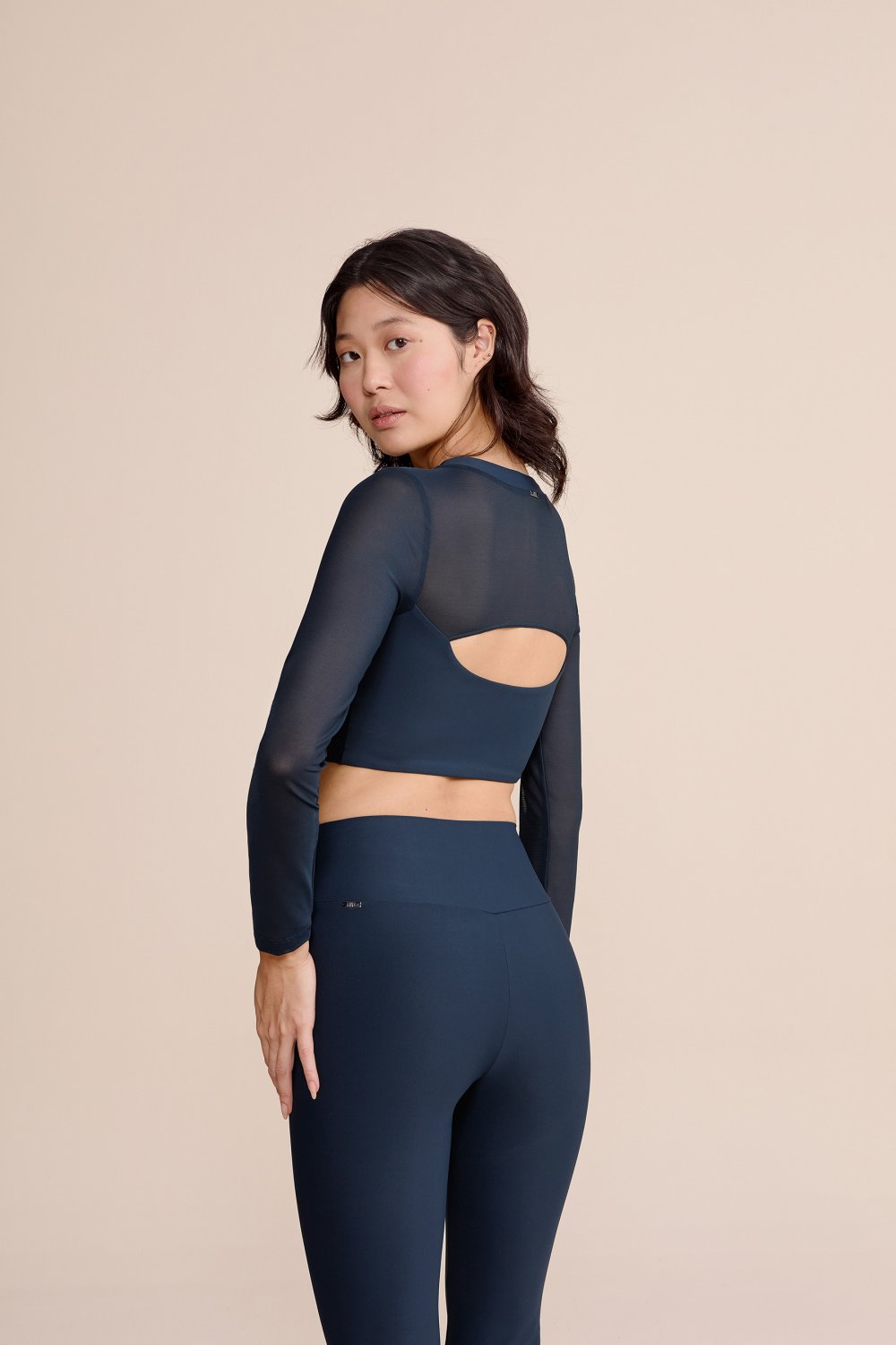 Blusa Cropped ML Tule Core 2