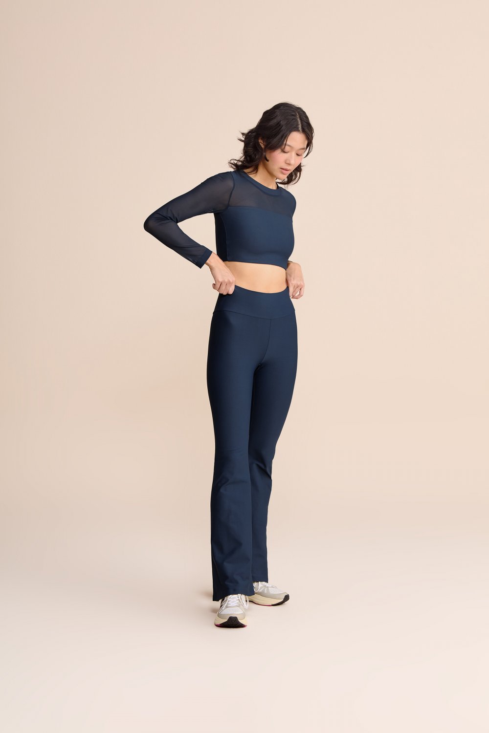 Blusa Cropped ML Tule Core 3
