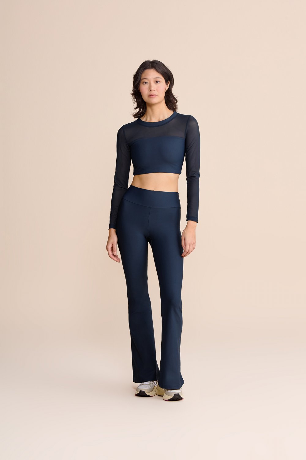 Blusa Cropped ML Tule Core 5