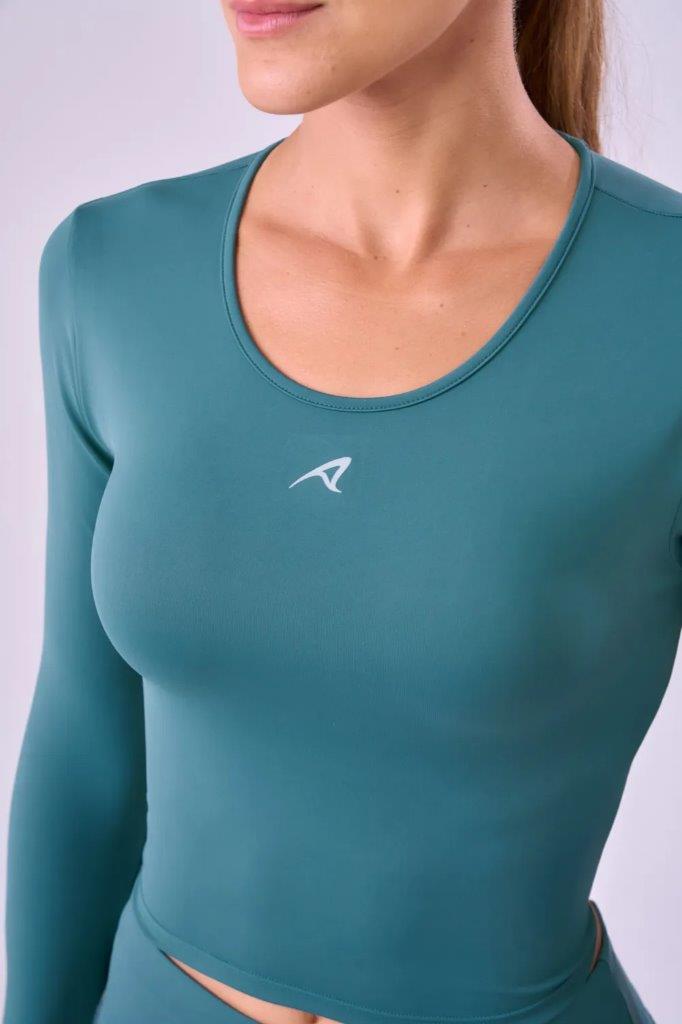 Camiseta Cropped Signature Samba Manga Longa Feminina 5