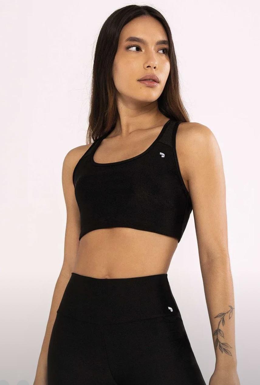 Top Atlanta Costas Nadador Preto