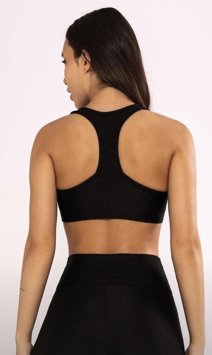 Top Atlanta Costas Nadador Preto 3