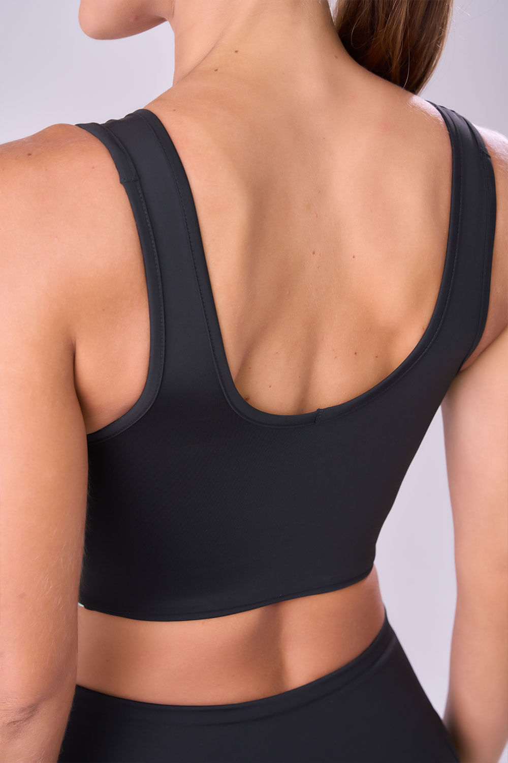 Top Signature Samba Reto Dupla Face Estampa Nara / Preto 7