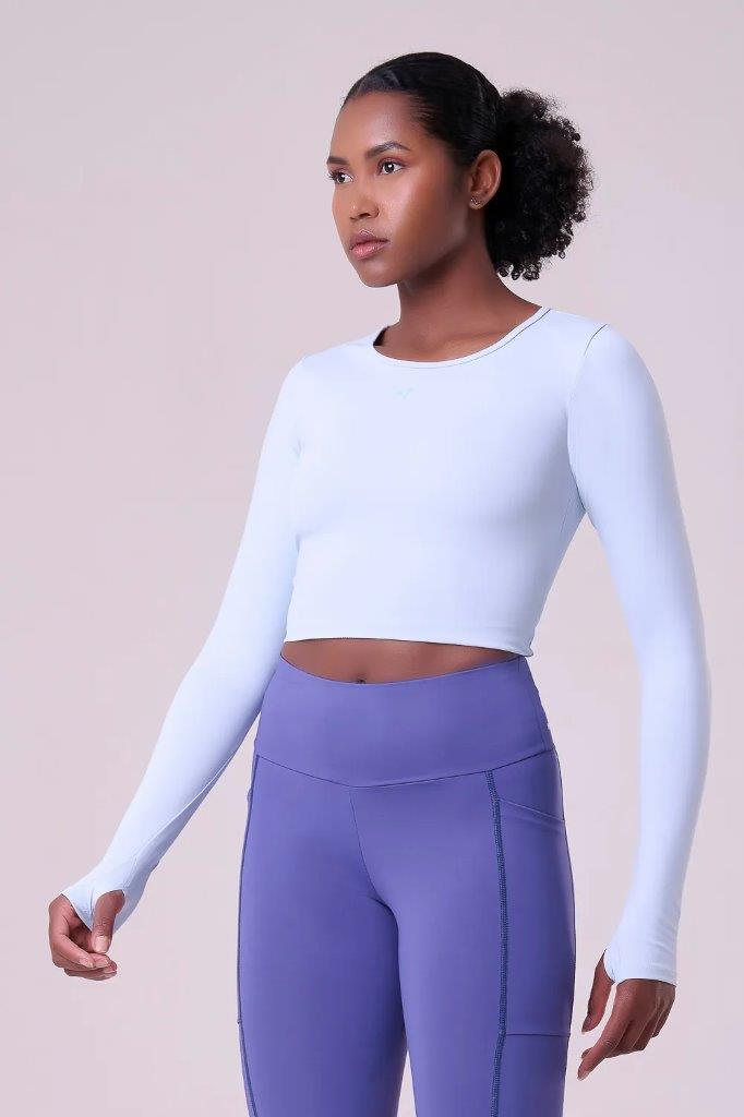 Camiseta Manga Longa Signature Cropped Samba 8
