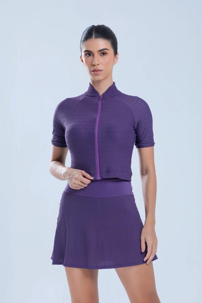 Short Saia Summer Heart Roxo 3