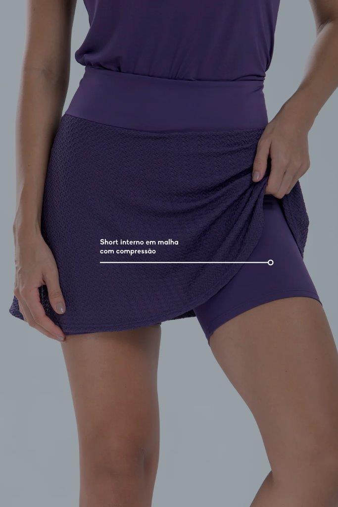 Short Saia Summer Heart Roxo 5