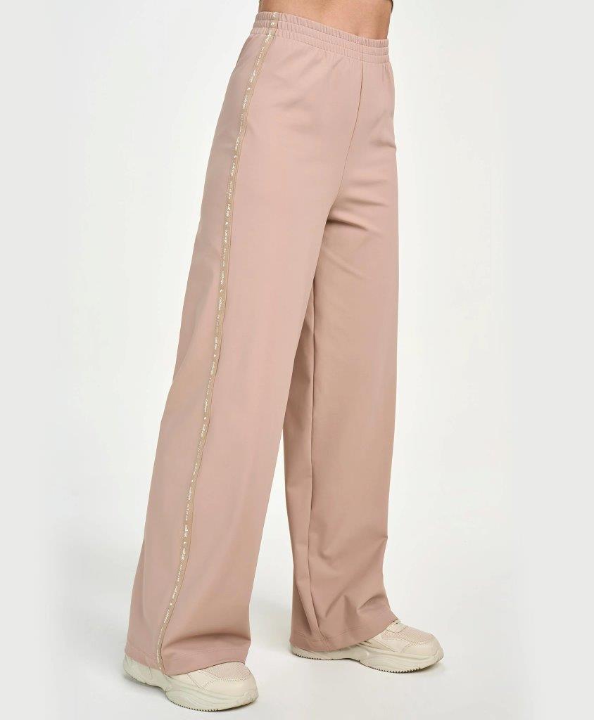 Calça Com Elastico Personalizado Bege Suave 5