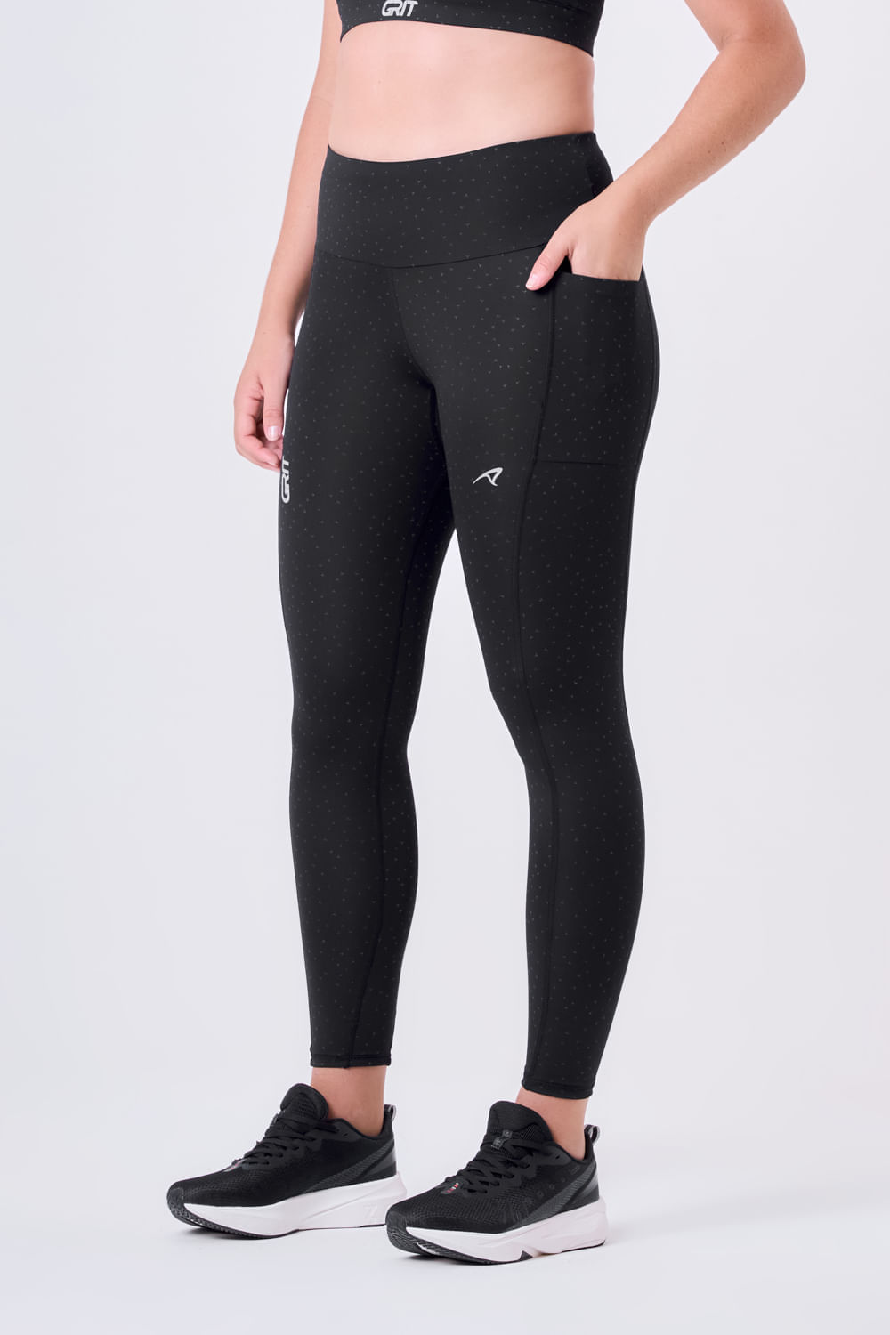 Legging Grit Bossa 3 Bolsos Reflect Preto 8