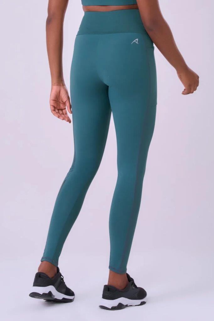 Legging Signature Samba 3 Bolsos Verde Mediterraneo 2