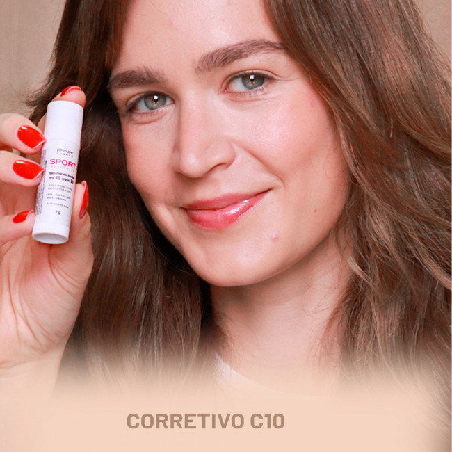 Corretivo com protetor solar fps 40 fpuva 30 c10 7g 2