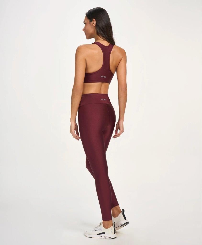 Legging Eterna Shine Cor:Vermelho escuro;Tamanho:M 2