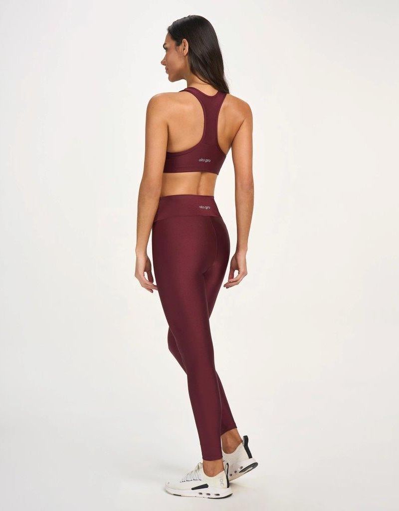 Legging Eterna Shine Cor:Vermelho escuro;Tamanho:M 2