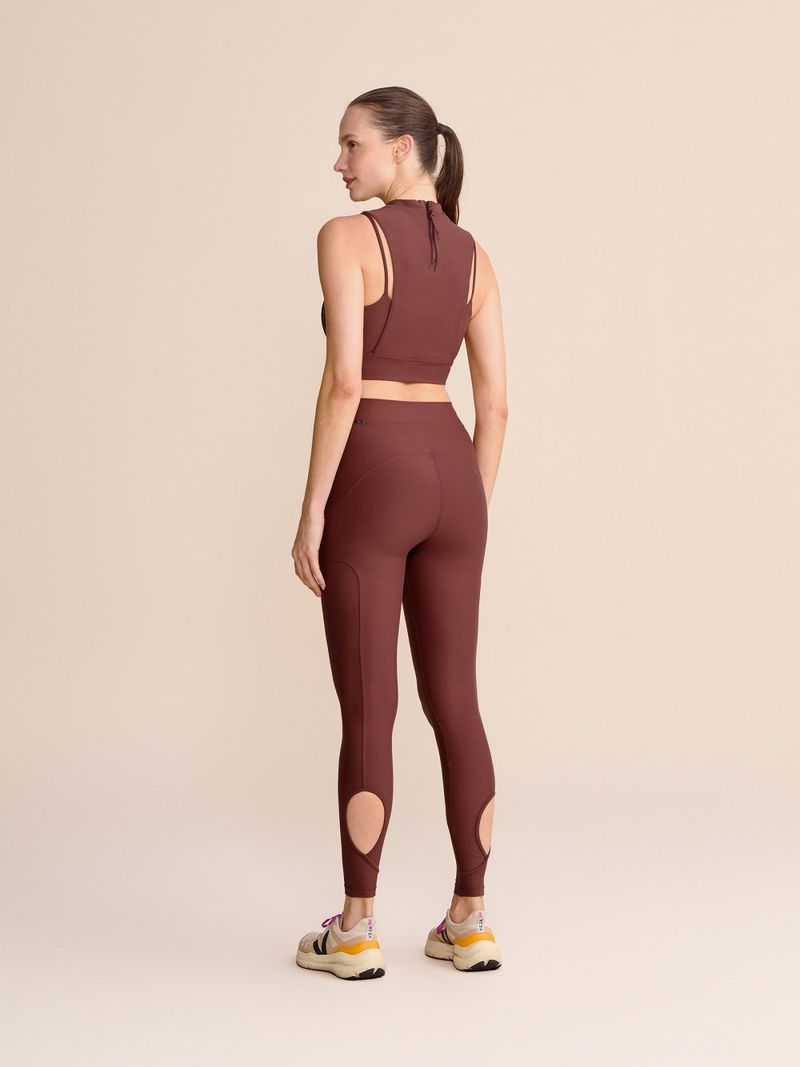 Top Zip Back Neopren Cor:Marrom;Tamanho:P 12