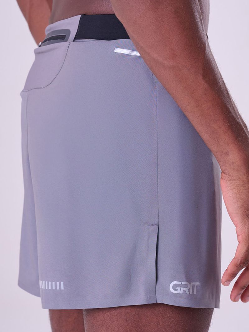 Short Com Bermuda Grit Bossa 3 Bolsos 5" Masc Color Cor:Cinza;Tamanho:P 6