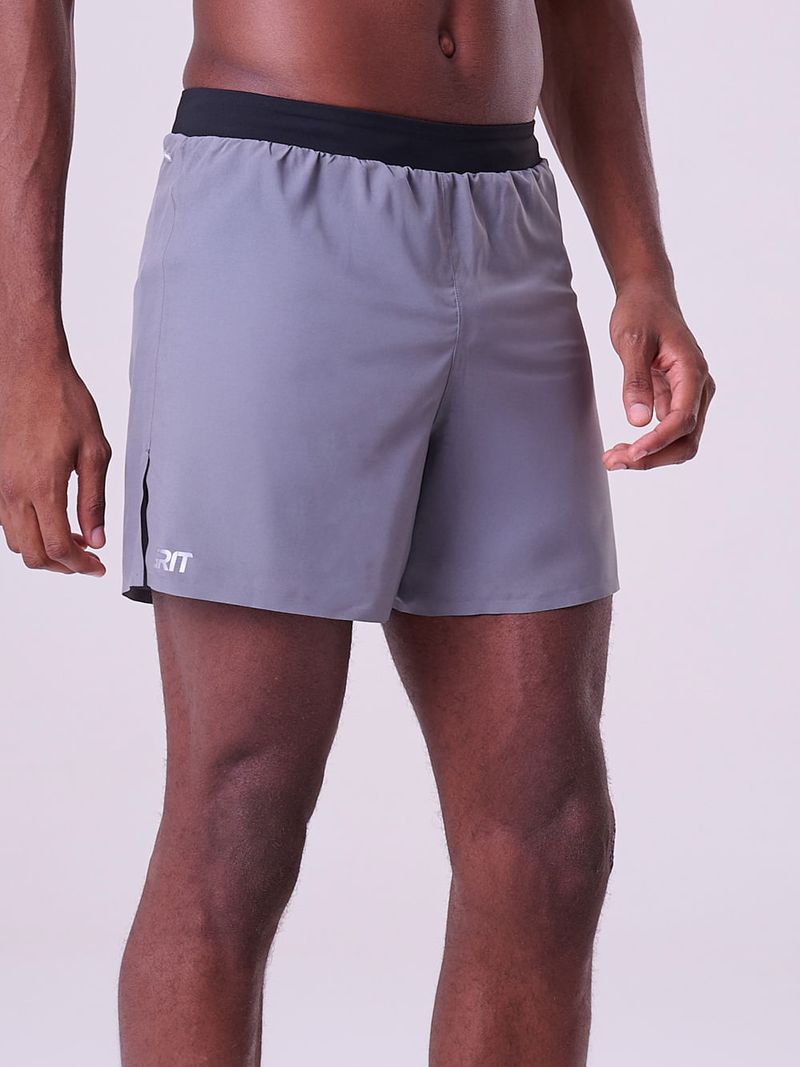 Short Com Bermuda Grit Bossa 3 Bolsos 5" Masc Color Cor:Cinza;Tamanho:P 1