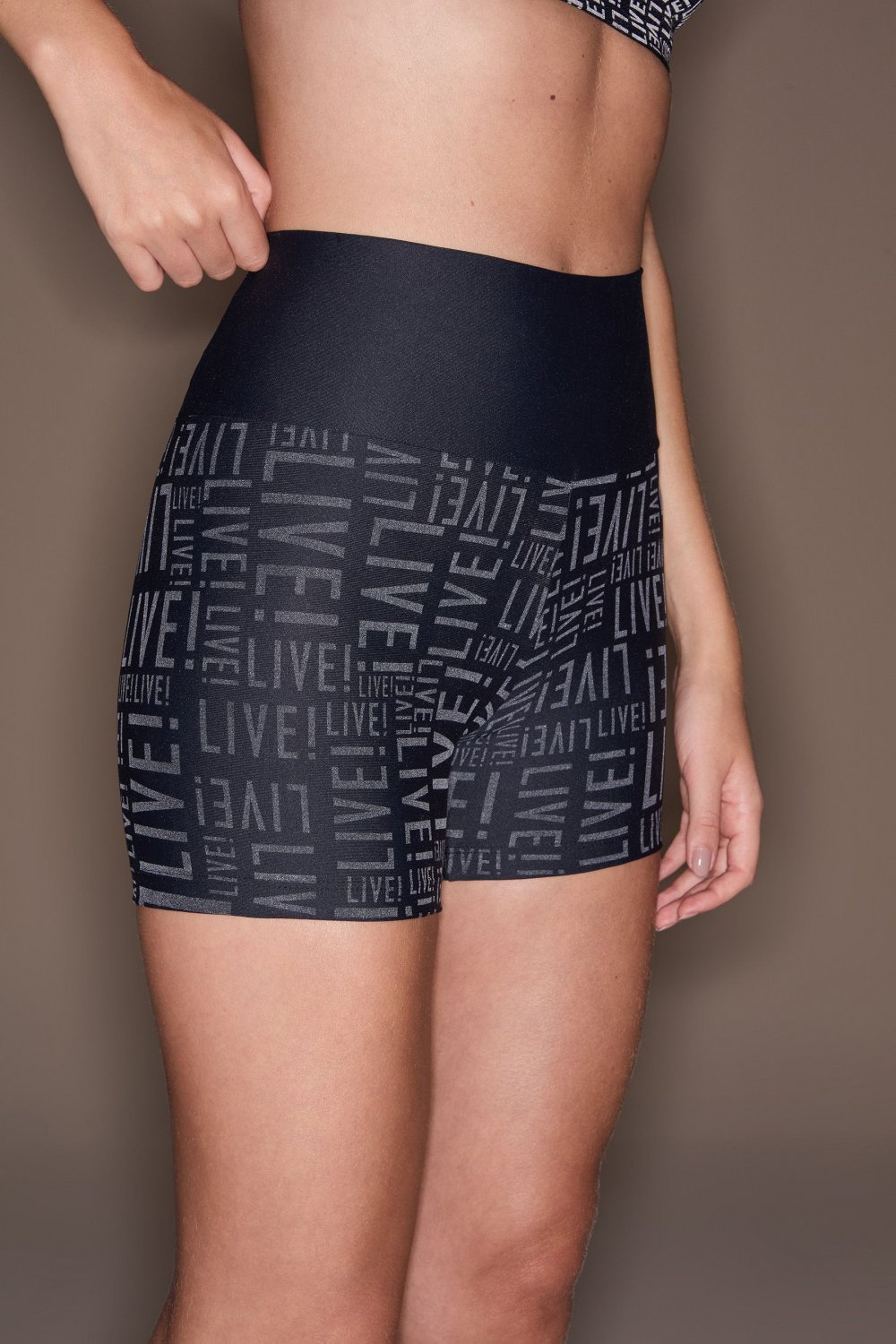 Shorts Fit Live Cor:Preto;Tamanho:P