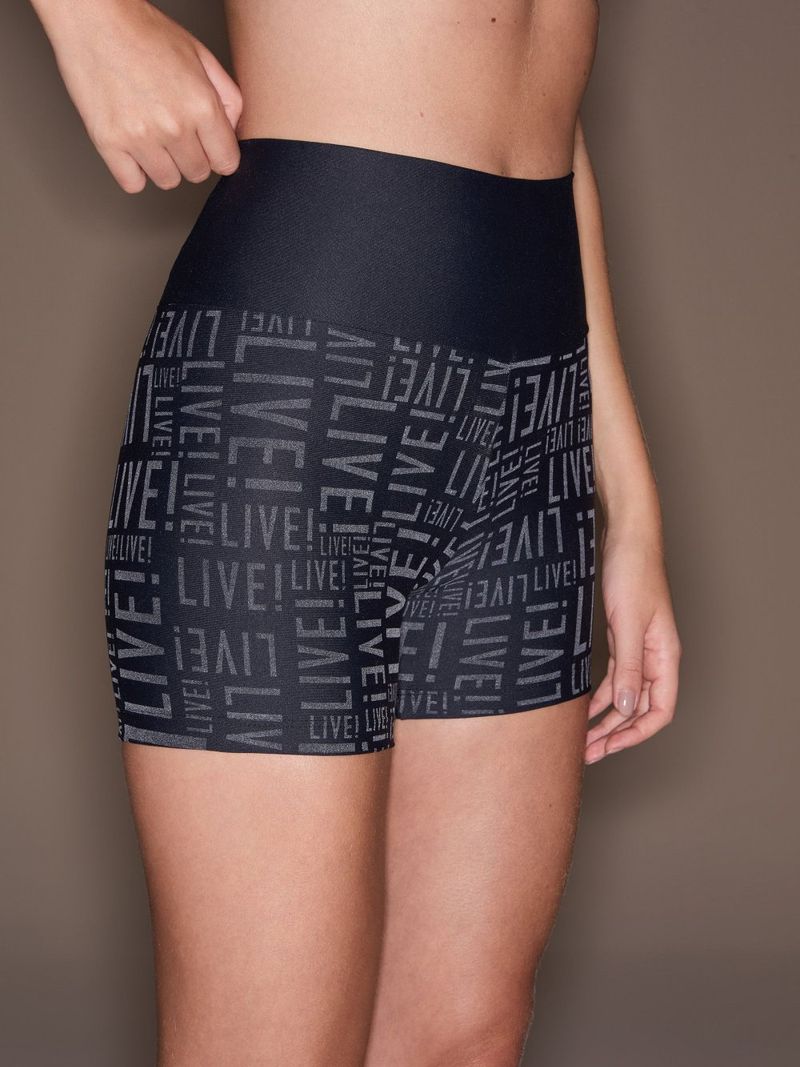 Shorts Fit Live Cor:Preto;Tamanho:P 1
