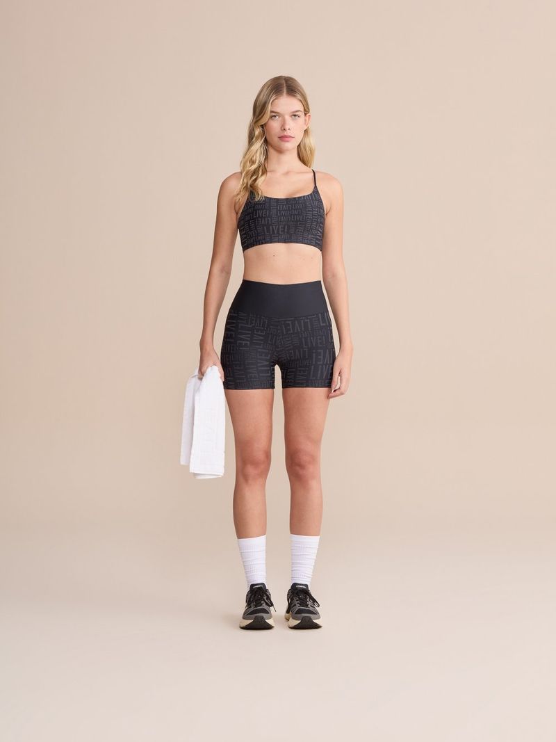 Shorts Fit Live Cor:Preto;Tamanho:P 3
