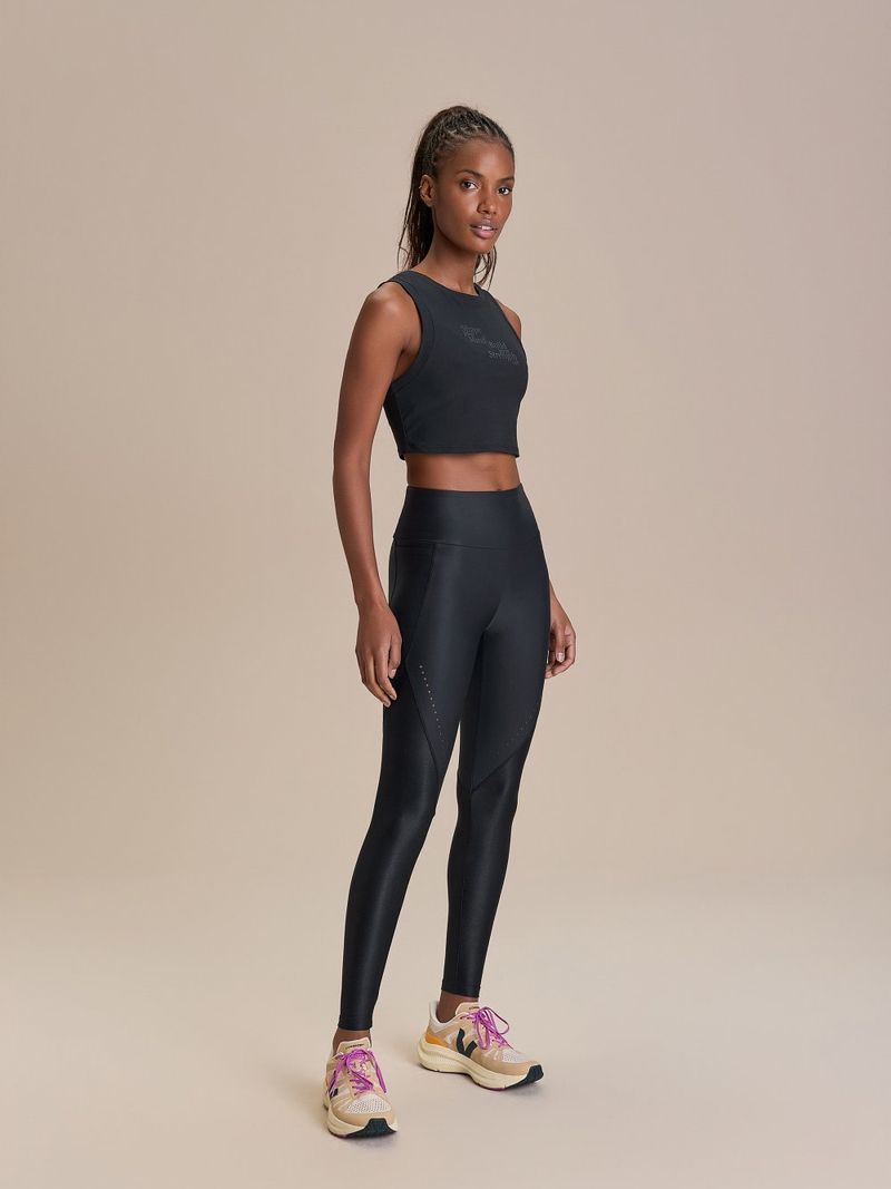 Regata Cropped Breezy Skin Cor:Preto;Tamanho:M 2